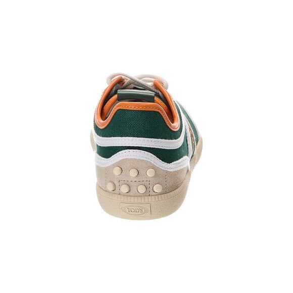 Tod’S Cassette Canvas & Leather Sneaker, Green - Picture 3 of 5